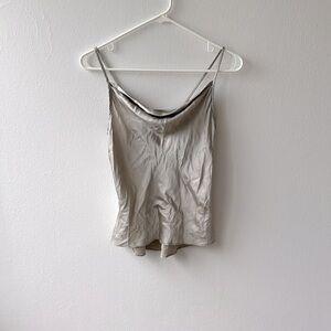Silk crow neck camisole